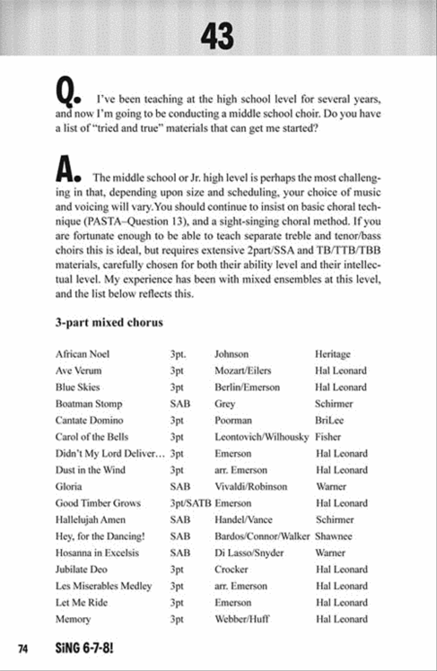 Sing 6-7-8! Sing 6-7-8! Choir scores gallery preview page 7