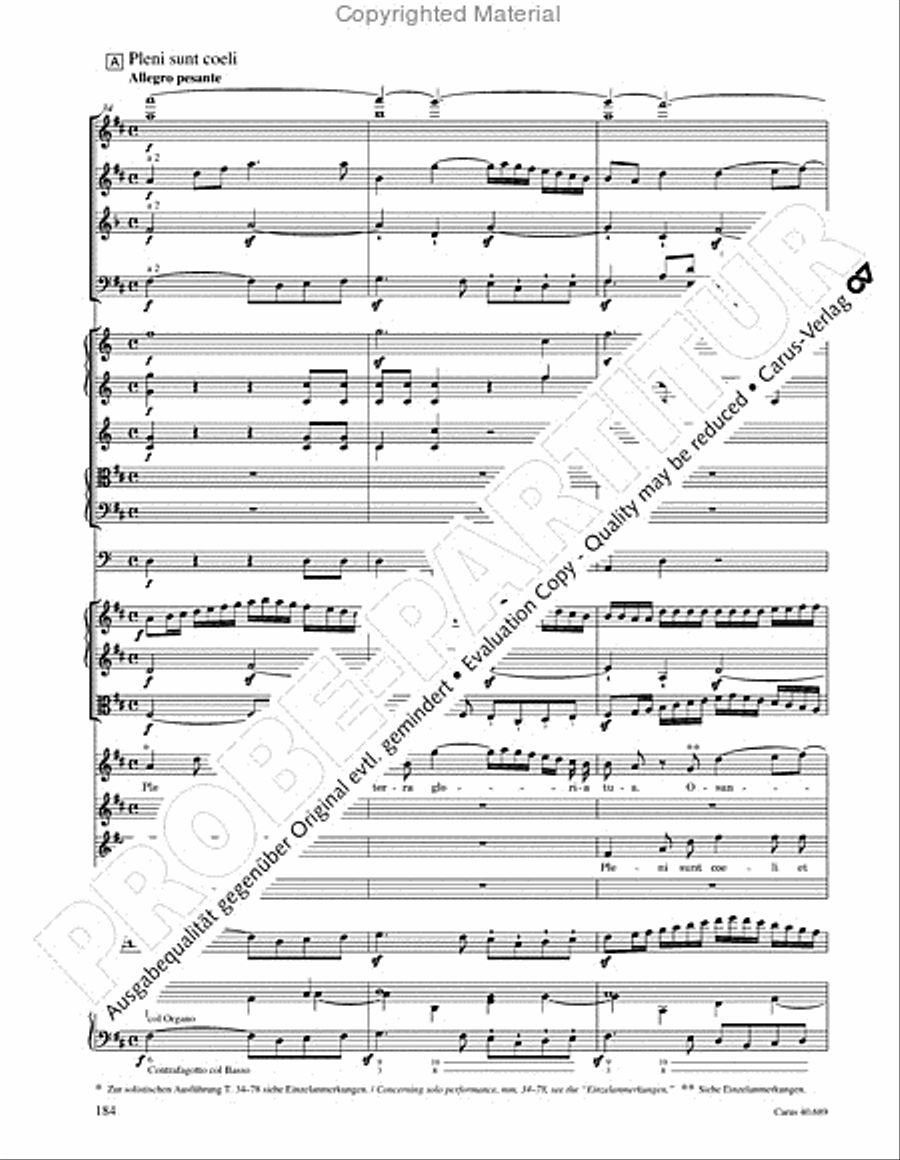 Missa solemnis Missa solemnis 4-Part scores gallery preview page 200