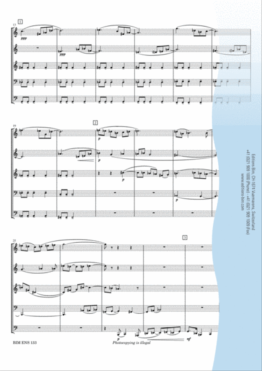 Quinteto para metal Brass Quintet scores gallery preview page 7