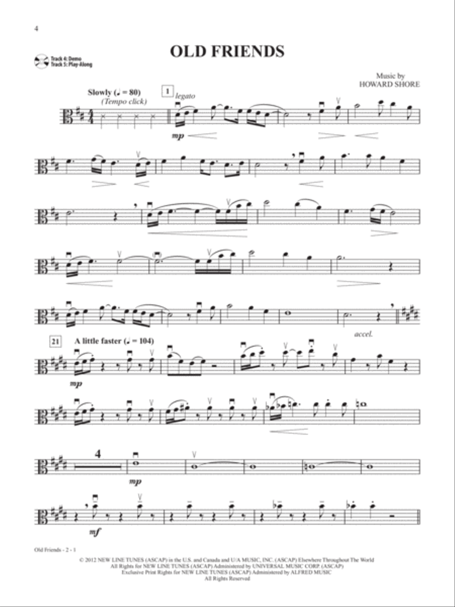 The Hobbit -- The Motion Picture Trilogy Instrumental Solos for Strings image number null