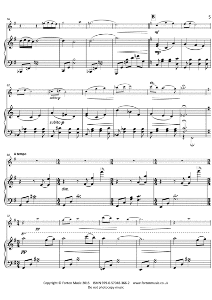 Prelude, Interlude and Dance Oboe scores gallery preview page 5