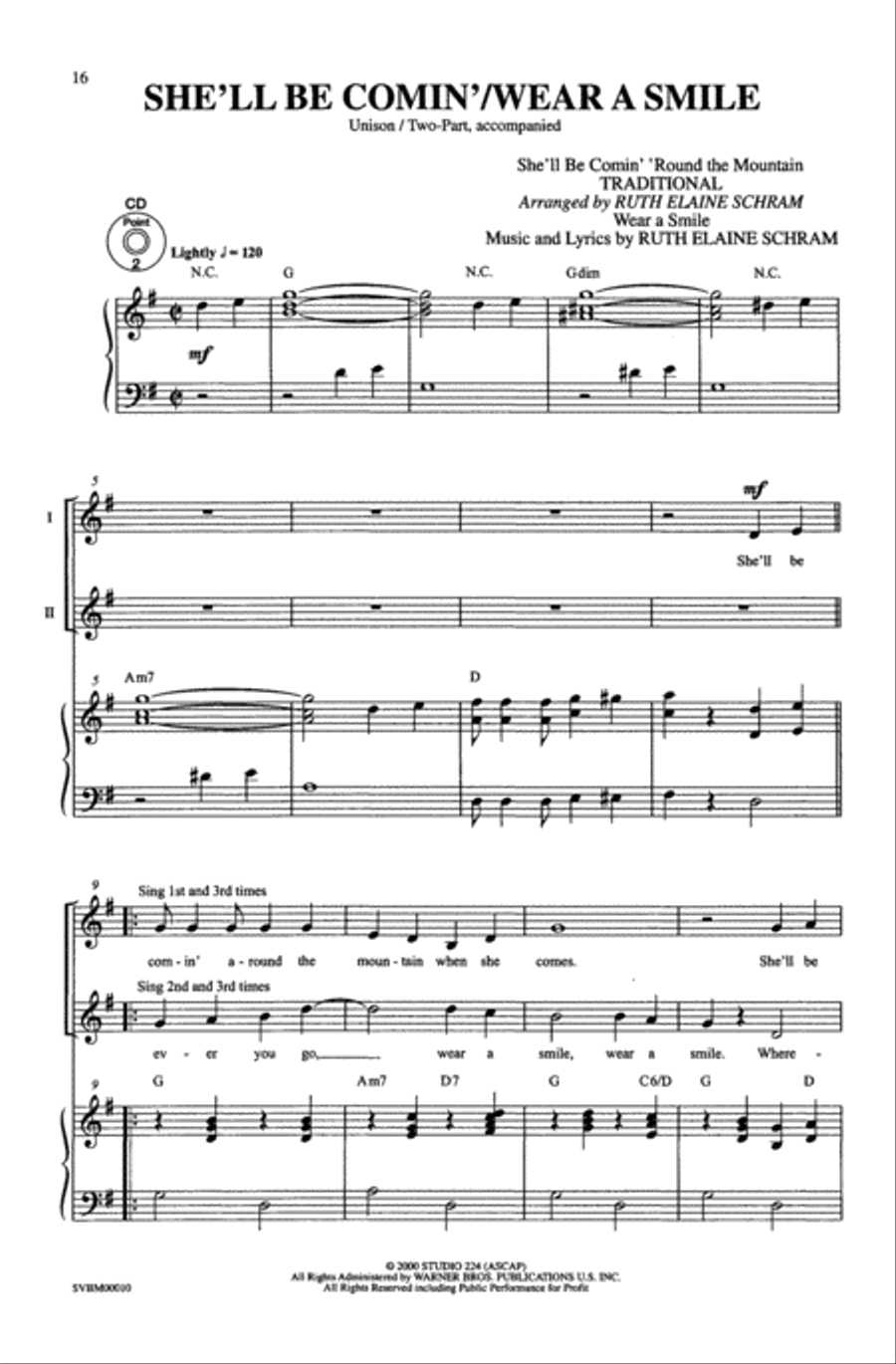 Partner Songs for the Whole Year Long 2-Part scores gallery preview page 3