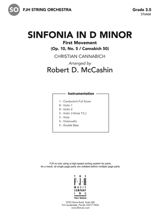 Sinfonia in D Minor: Score