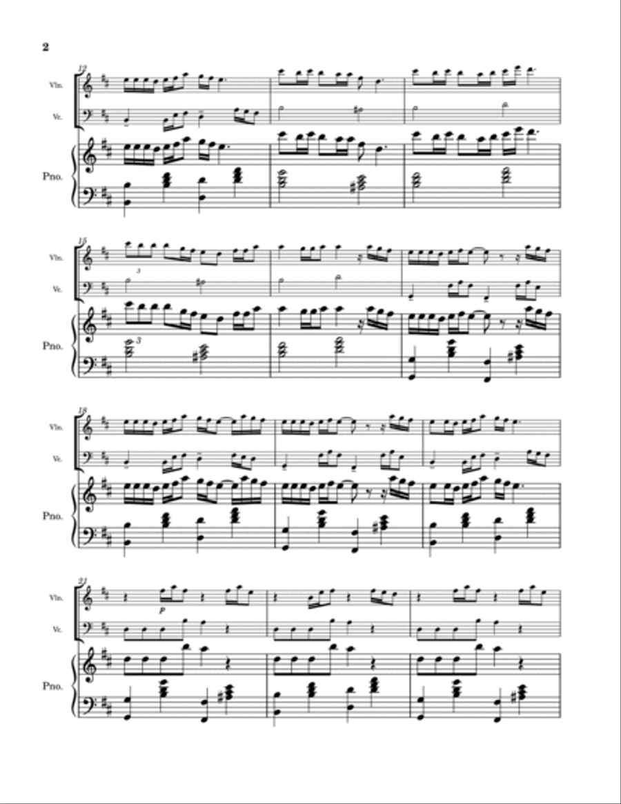 Mixed Personalities Piano Trio scores gallery preview page 2