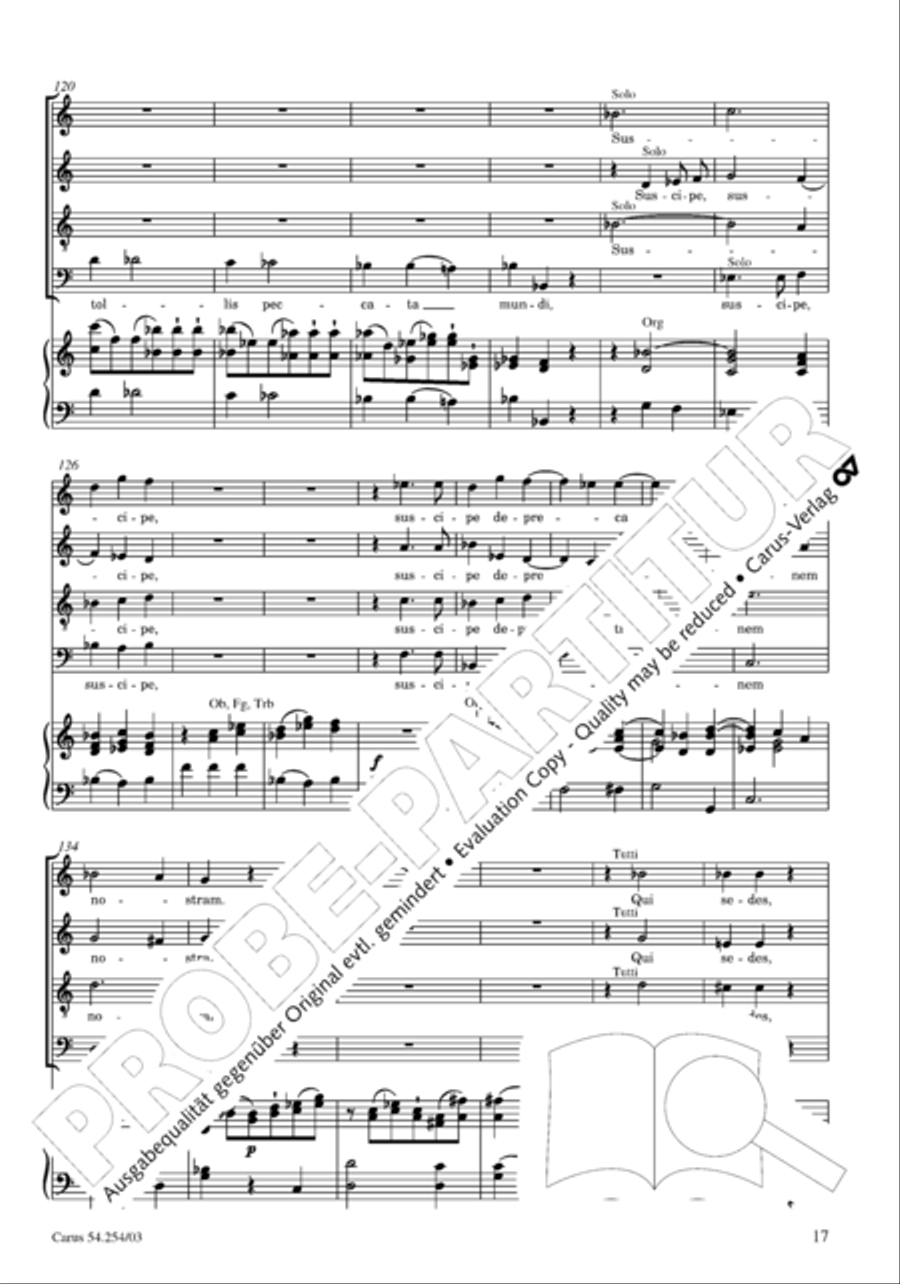 Missa Sancti Hieronymi 4-Part scores gallery preview page 18