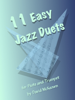 Book cover for 11 Easy Jazz Duets for Flute and Trumpet