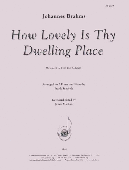 How Lovely Is Thy Dwelling Place - Fl 2-kybd