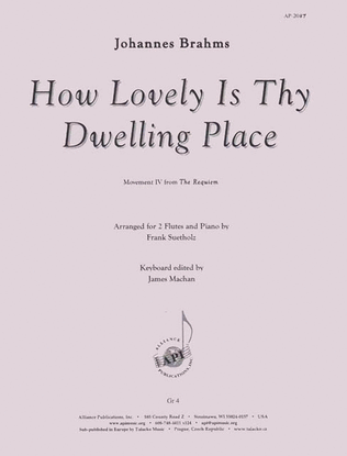 Book cover for How Lovely Is Thy Dwelling Place - Fl 2-kybd