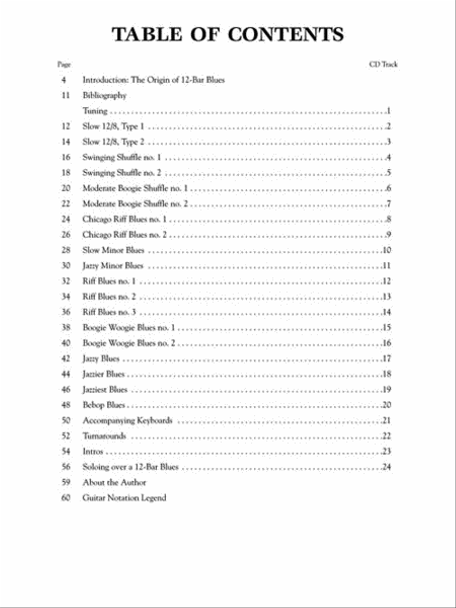 12-Bar Blues Electric Guitar scores gallery preview page 4