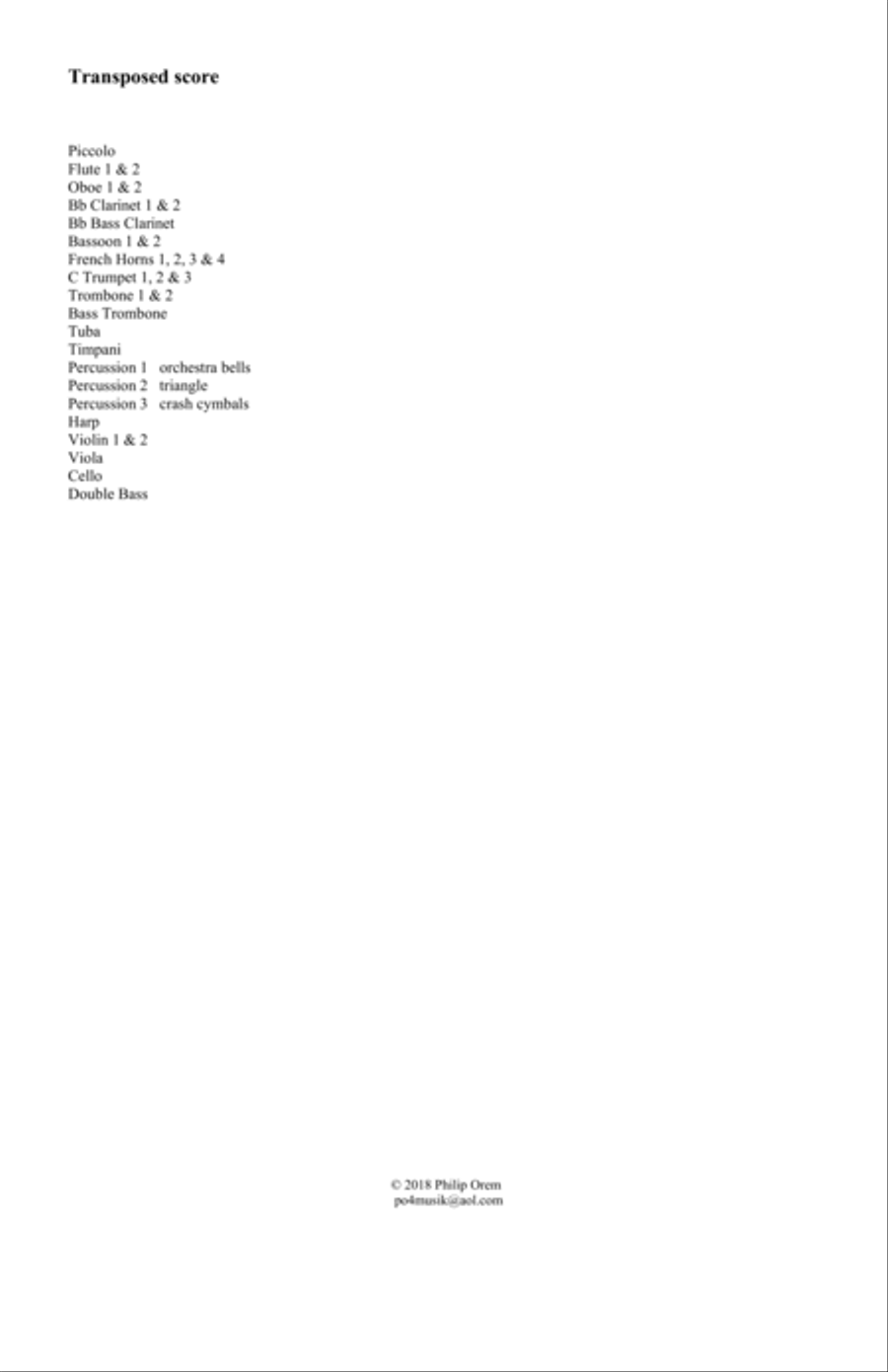 A Joyful Spring - score and parts Full Orchestra scores gallery preview page 2
