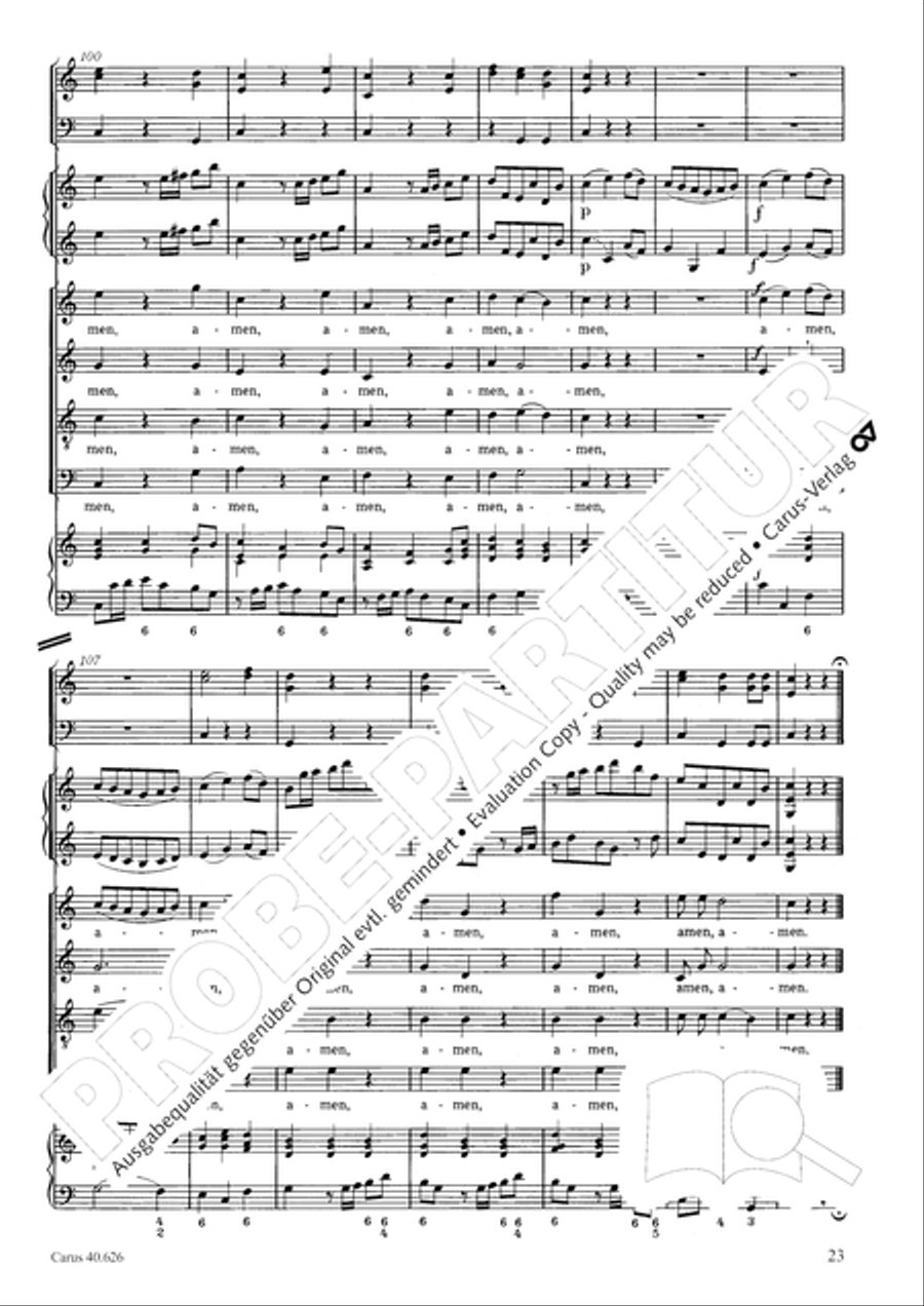 Mass in C Major Mass in C Major 4-Part scores gallery preview page 23