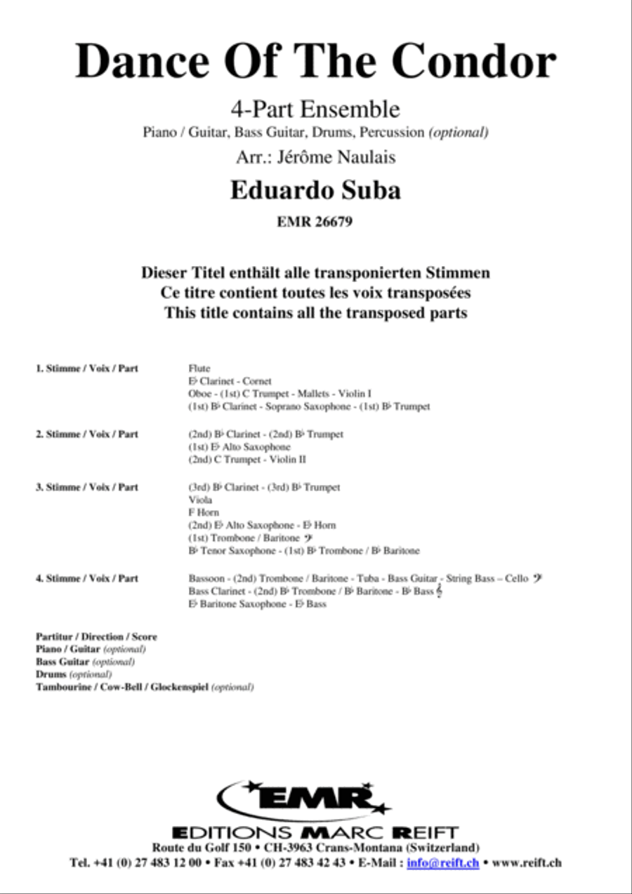 Dance Of The Condor Brass Ensemble scores gallery preview page 2