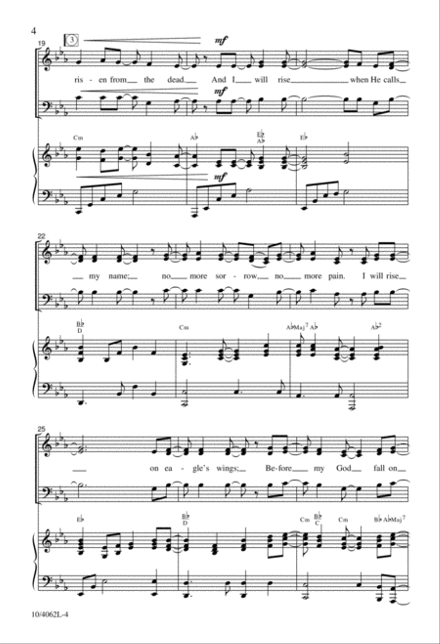 I Will Rise 4-Part scores gallery preview page 4