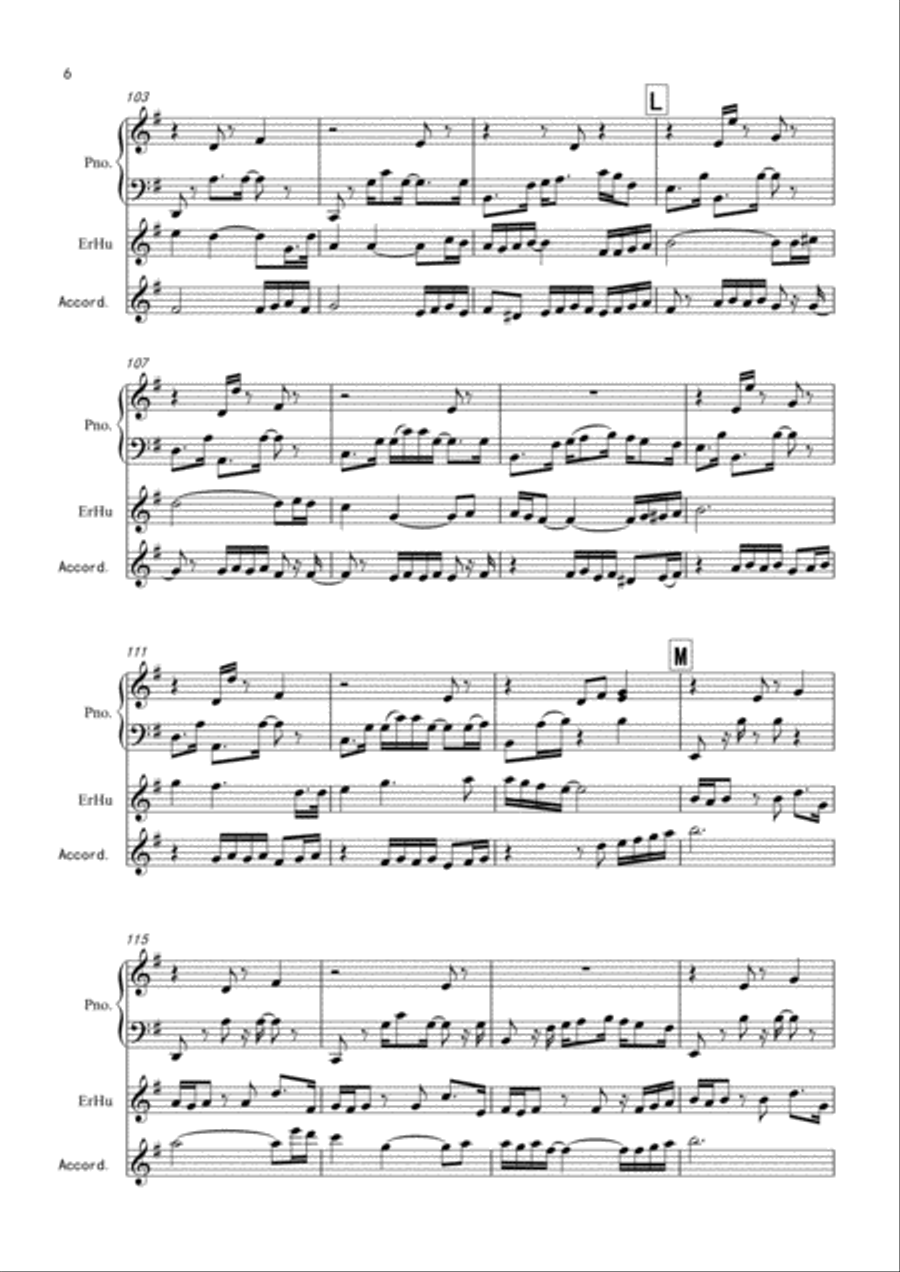 Passacaglia-Round dance Small Ensemble scores gallery preview page 6