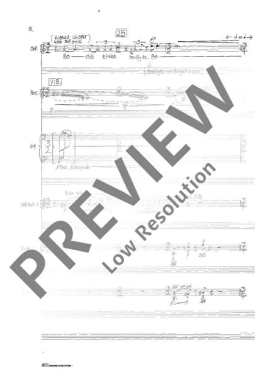 Lament for a Hanging Man Study Score scores gallery preview page 11