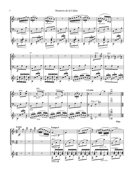 Rumores de la Caleta Op. 71 No. 6 for violin, cello and guitar image number null