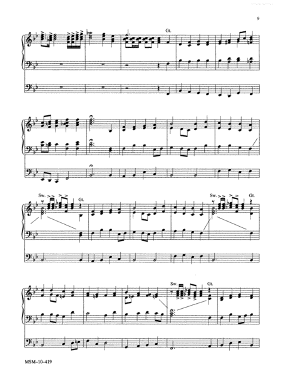 Royal Procession on All Glory, Laud, and Honor Organ scores gallery preview page 2