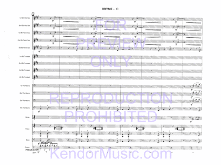 Rhyme (Full Score) Rhyme (Full Score) Jazz Ensemble scores gallery preview page 13
