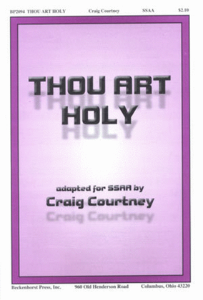Book cover for Thou Art Holy
