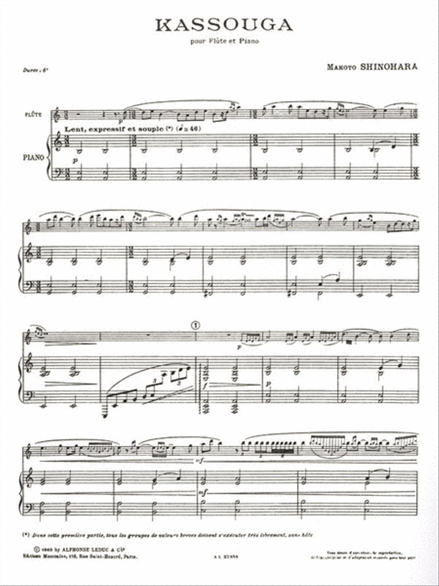 Kassouga (flute And Piano) Flute Solo scores gallery preview page 2