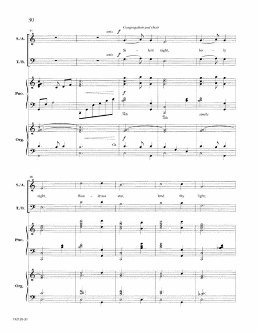 Let the People Sing at Christmas 4-Part scores gallery preview page 34