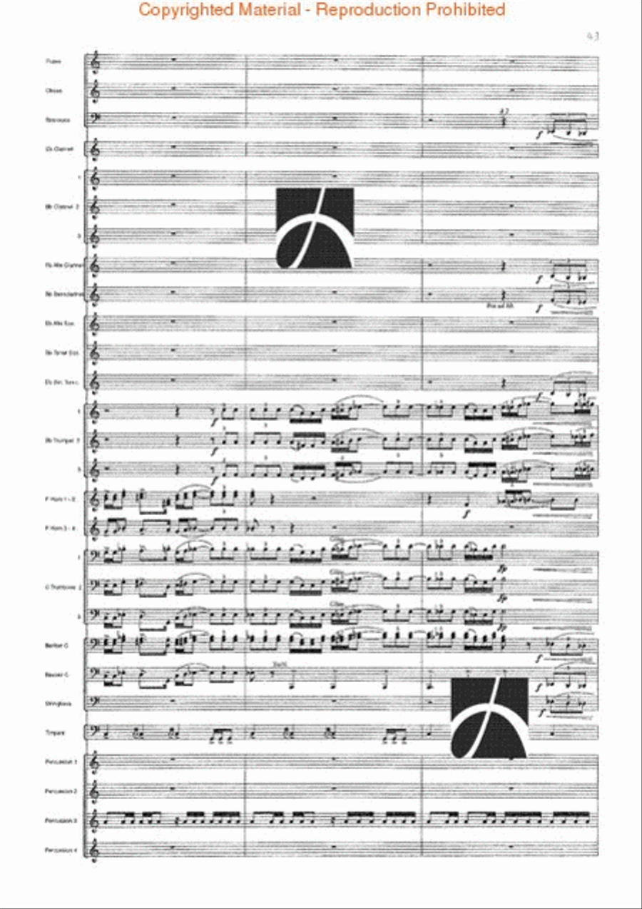 Spartacus Spartacus Concert Band scores gallery preview page 44
