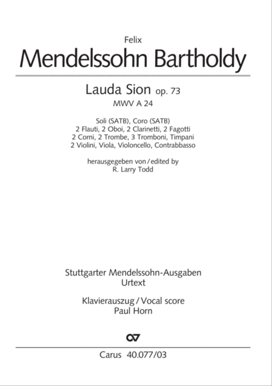 Lauda Sion Lauda Sion 4-Part scores gallery preview page 2