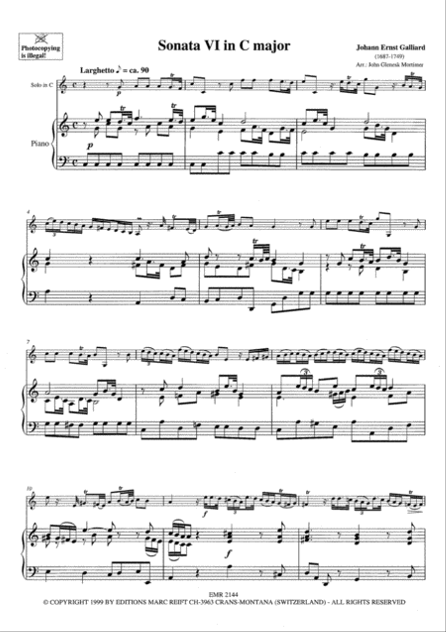 <br>Sheet music extract