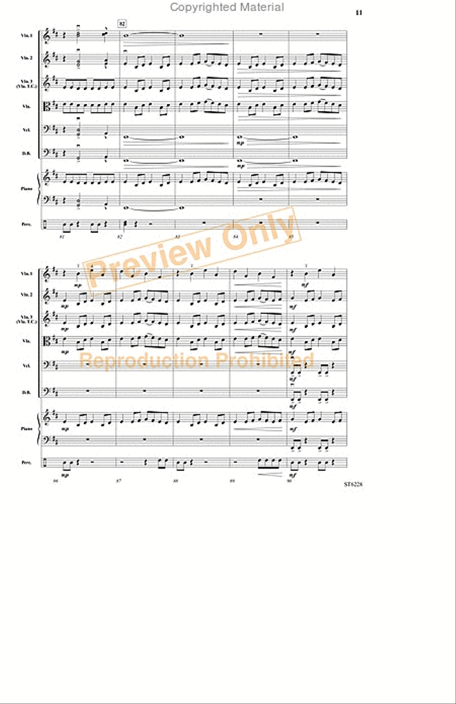 Hunting the Wild Beast String Orchestra scores gallery preview page 10