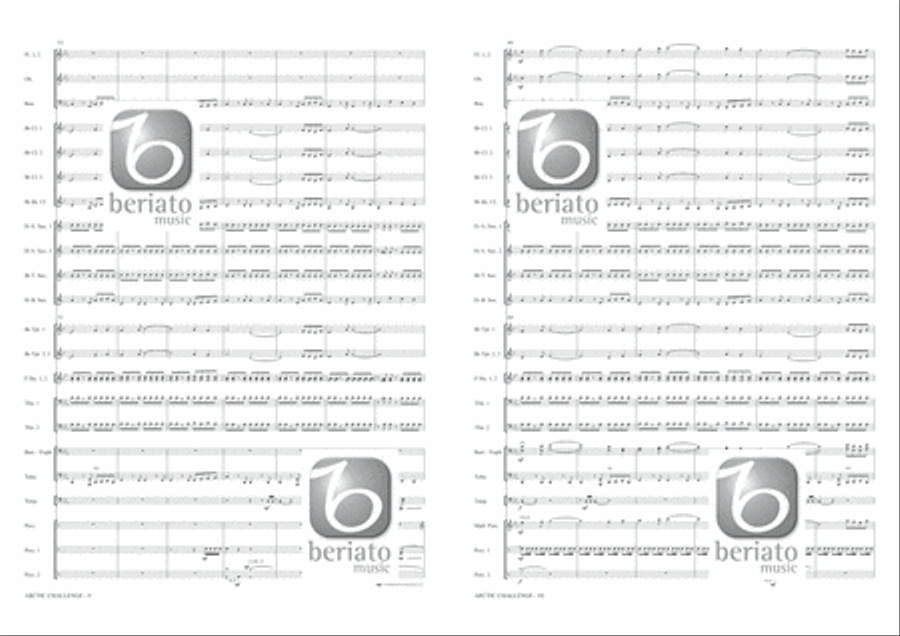 Arctic Challenge Concert Band scores gallery preview page 6