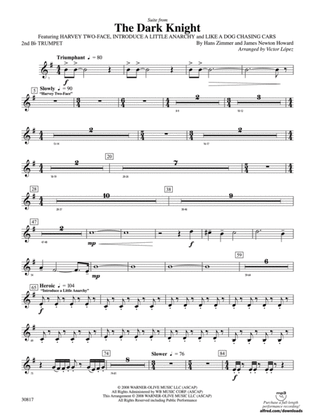 The Dark Knight, Suite from: 2nd B-flat Trumpet