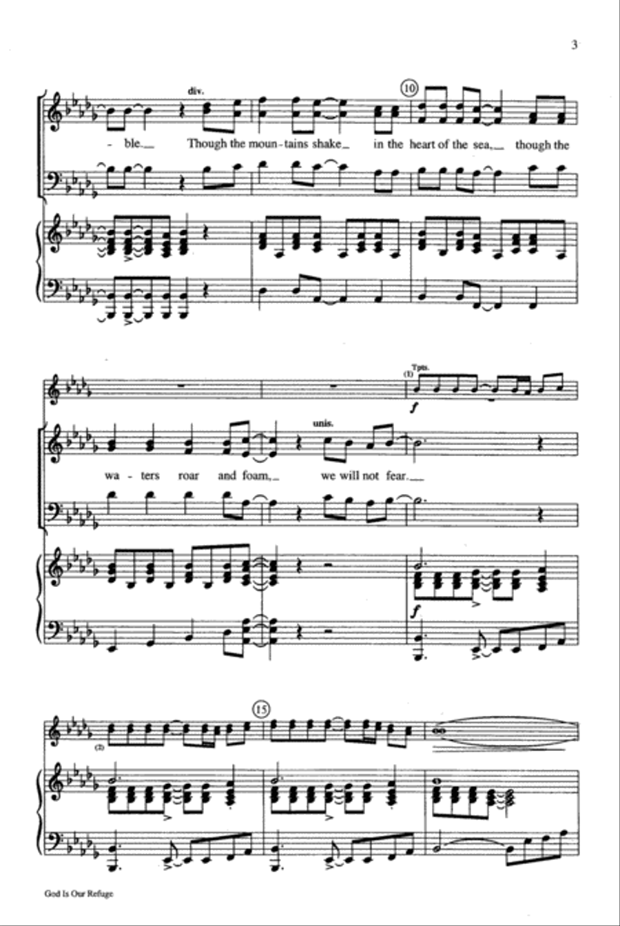 God Is Our Refuge 4-Part scores gallery preview page 4