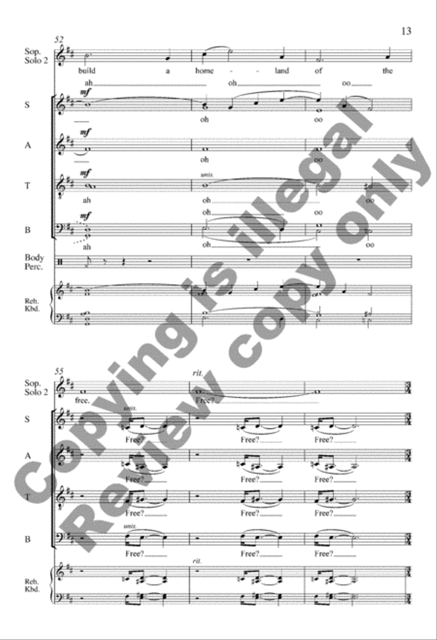 America Will Be! Divisi scores gallery preview page 13