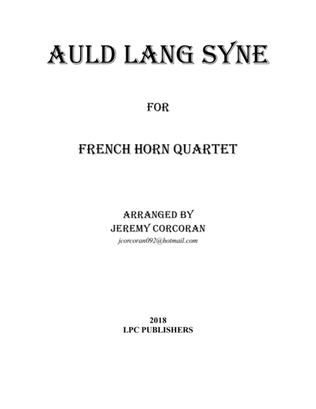 Auld Lang Syne for French Horn Quartet