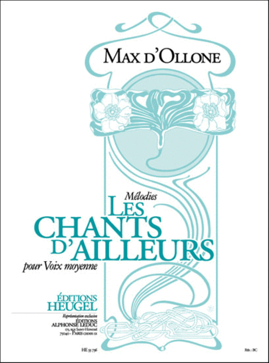 Chants D'Ailleurs -Melodies Voice Solo scores gallery preview page 1