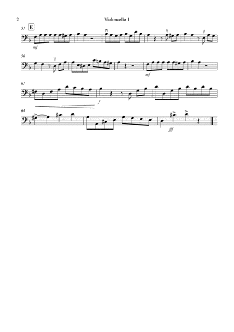 Tango á Trois for Cello Trio Cello Solo scores gallery preview page 5