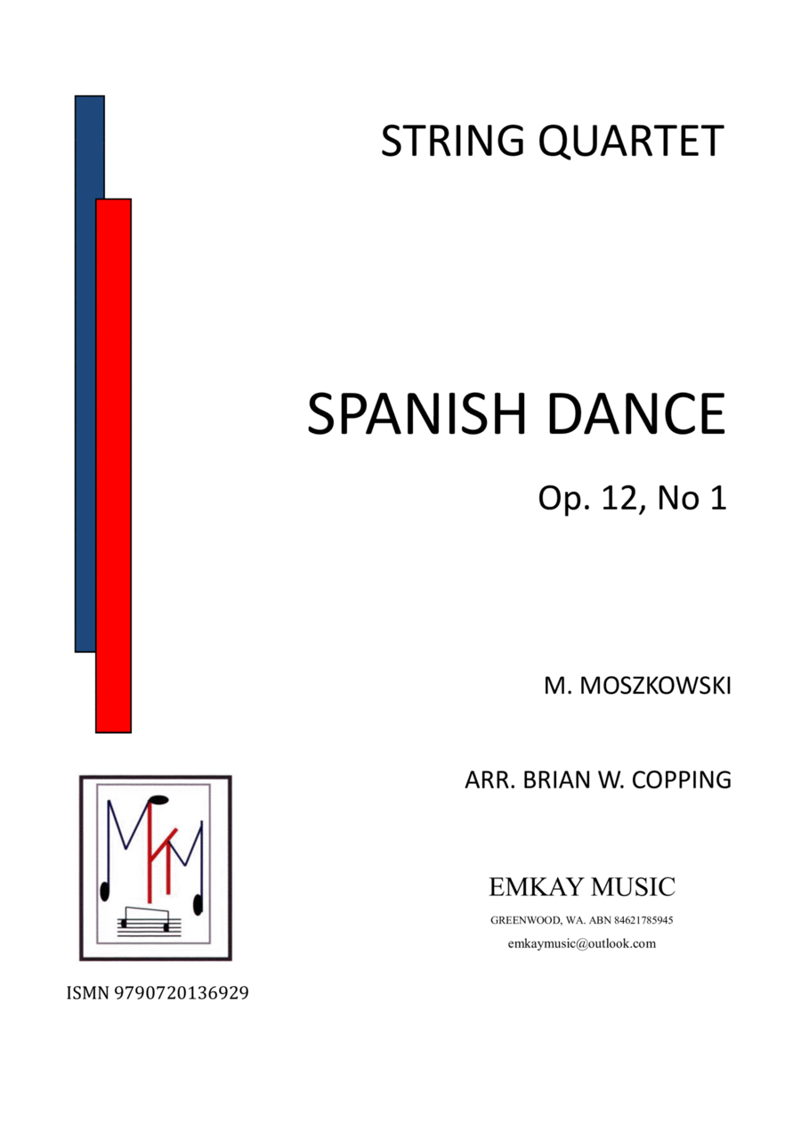 SPANISH DANCE OP 12, NO1 – STRING QUARTET String Quartet scores gallery preview page 1