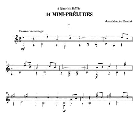 14 Mini-préludes