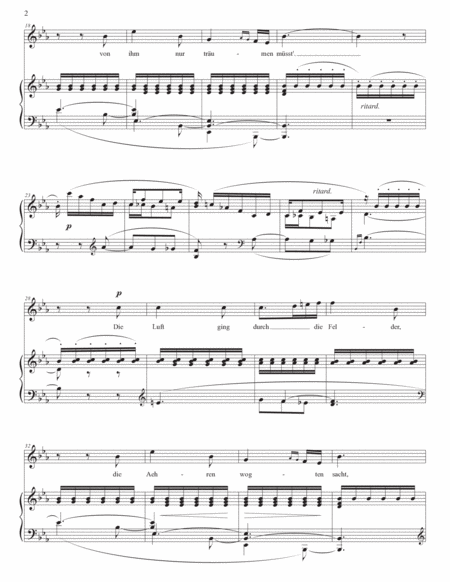 SCHUMANN: Mondnacht, Op. 39 no. 5 (transposed to E-flat major)
