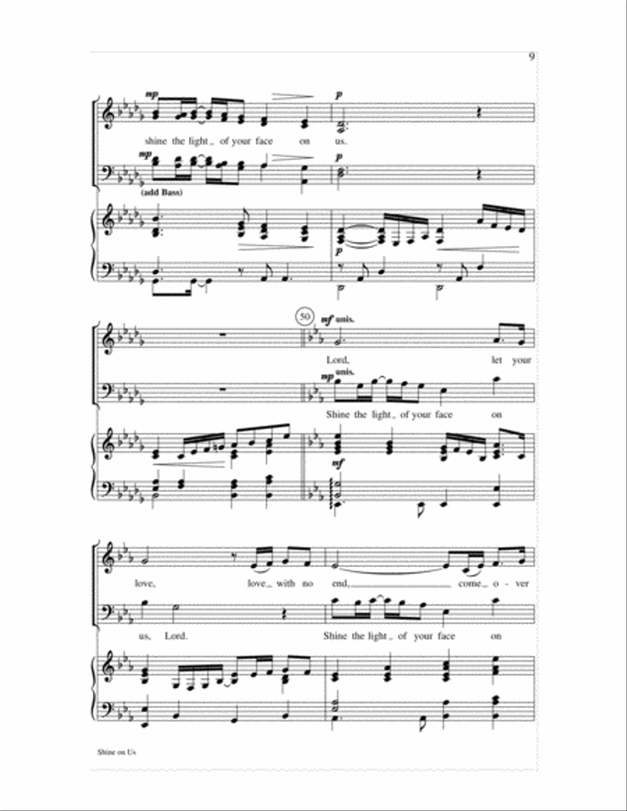 Shine on Us 4-Part scores gallery preview page 9