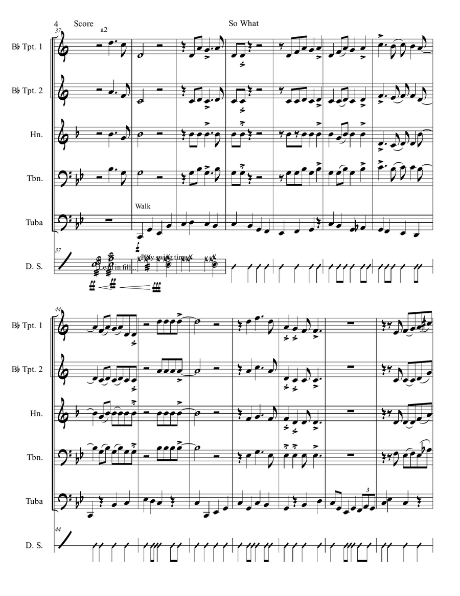 So What Brass Ensemble scores gallery preview page 5