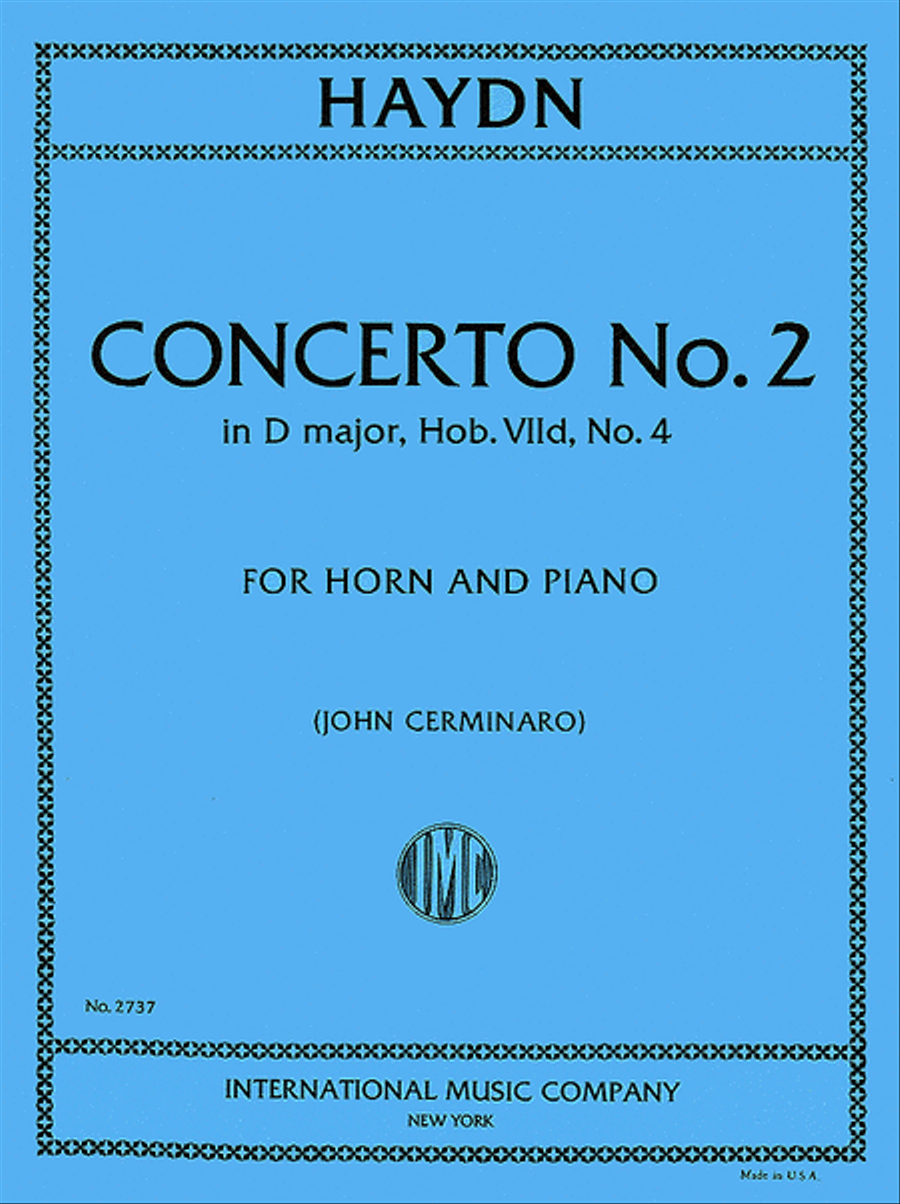 Concerto No. 2 in D major (Hob. VIId: No. 4) Horn scores gallery preview page 1