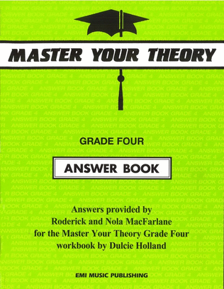 Book cover for Master Your Theory Answer Book 4