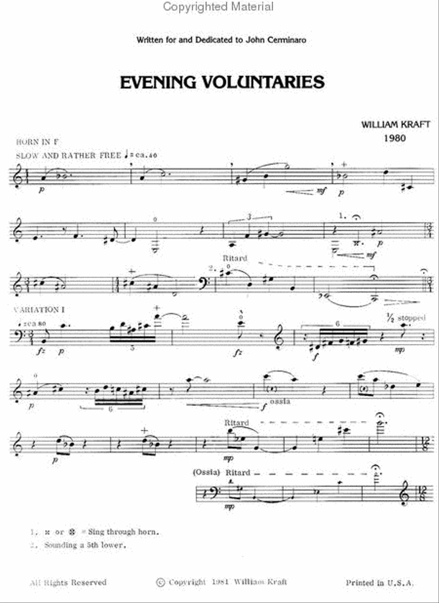 Evening Voluntaries Chamber Music scores gallery preview page 2