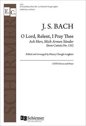 Book cover for Cantata 135: O Lord, Relent (Ach Herr, mich armen Suender)