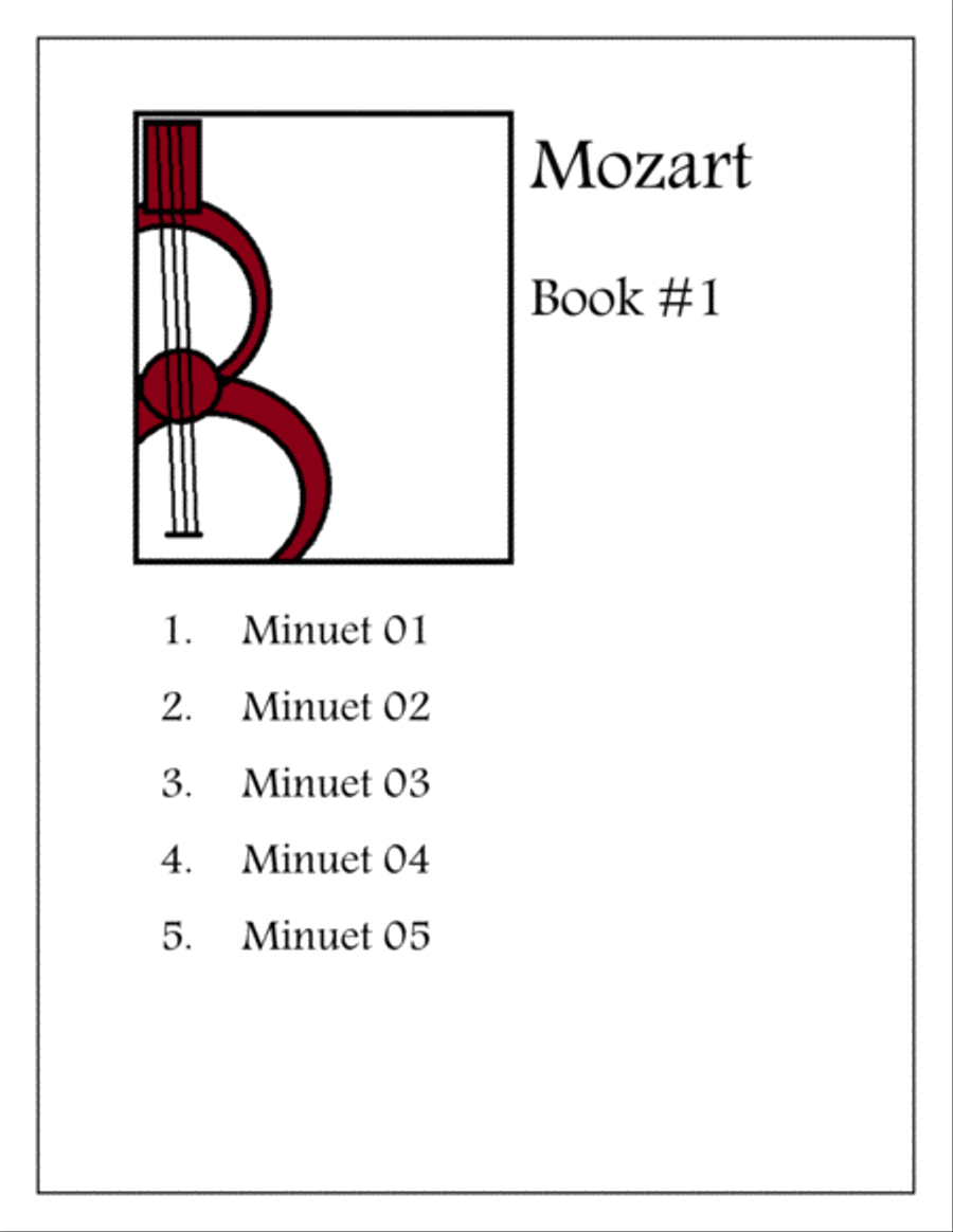 Mozart 15 Minuet for guitar Acoustic Guitar scores gallery preview page 2
