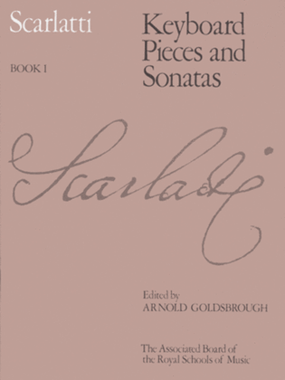 Book cover for Keyboard Pieces and Sonatas, Book I