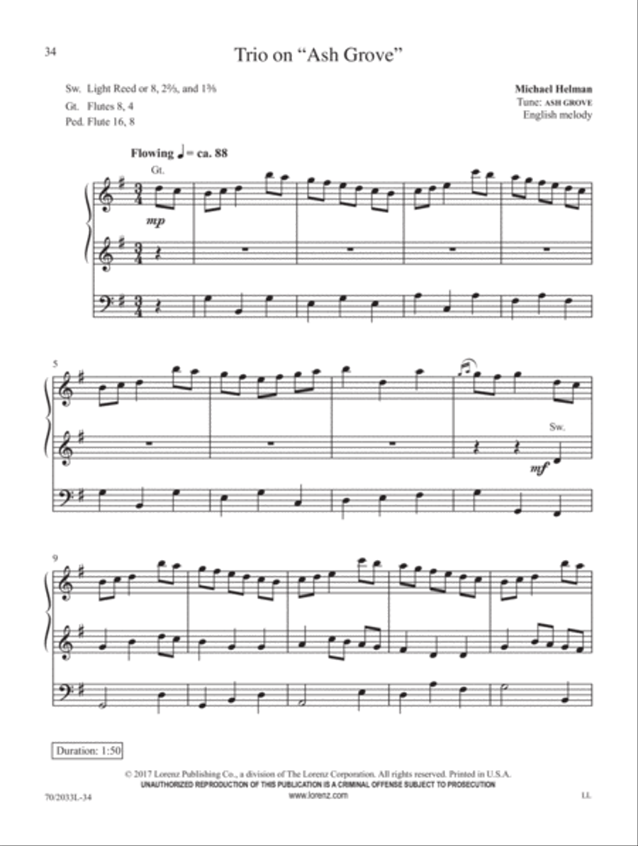 Come, Ye Thankful People, Come! Organ Solo scores gallery preview page 9