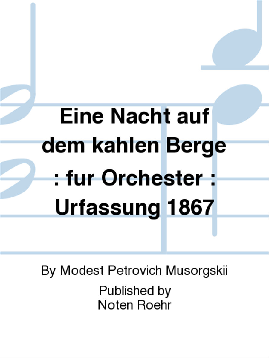 Eine Nacht auf dem kahlen Berge Orchestra scores gallery preview page 1