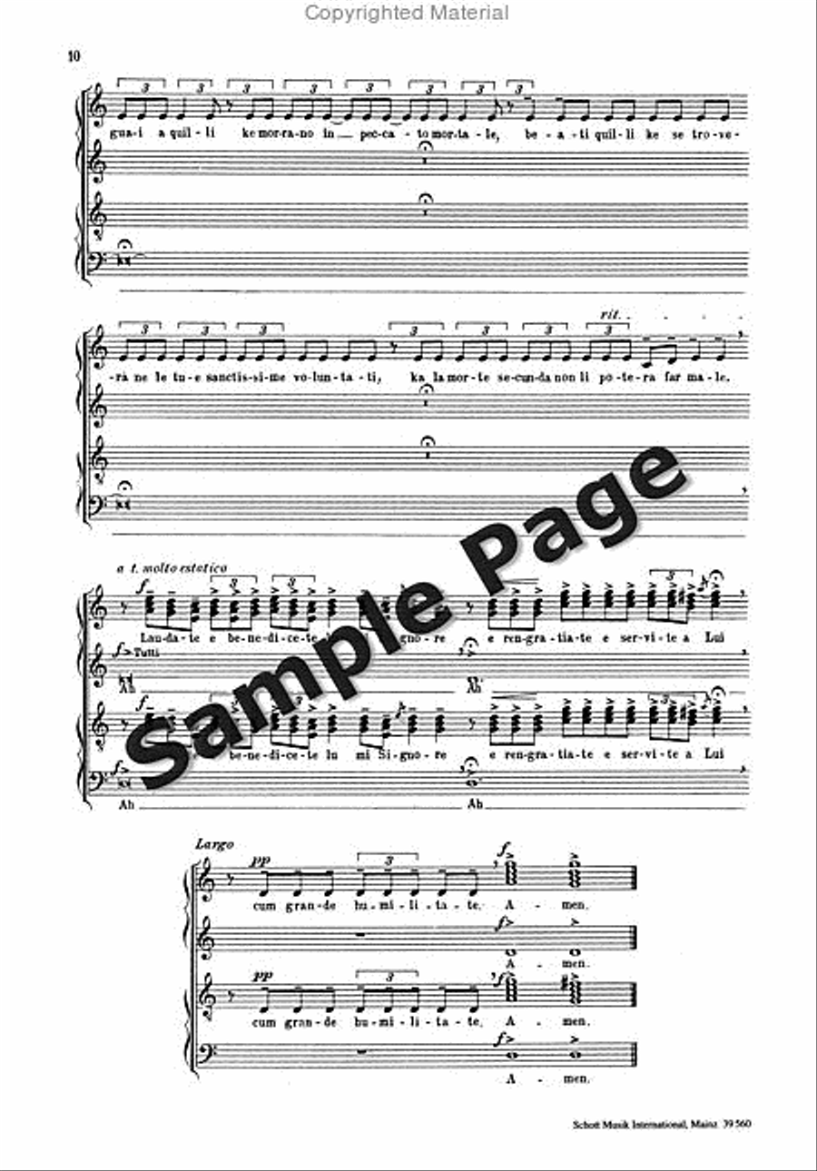 Concento di voci 4-Part scores gallery preview page 11